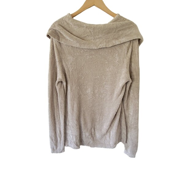 Soft Surroundings Sweater Plush Slouchy Over Sized Beige Medium - Picture 4 of 6